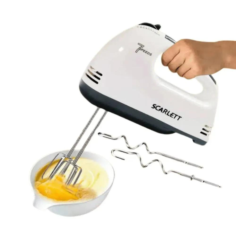 Electric hand blender 7 speed 180W kitchen mixer, ABS plastic multifunction blender for eggs batter and sauces for daily cooking use