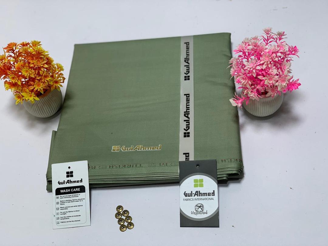 Green khaddar plain suit for men winter wear unstitched swift mart