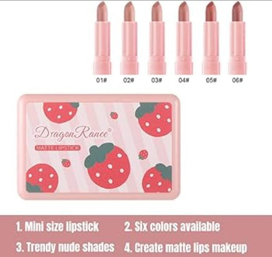 12-piece Swift Mart matte lipstick set in bold and nude shades for Pakistani women