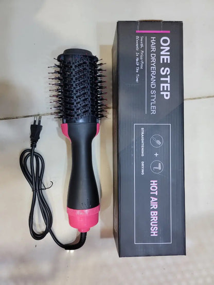 Swift Mart 3-in-1 Hair Dryer Brush – Dry, Straighten & Curl Hair 