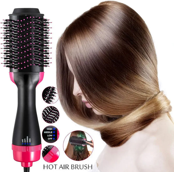 Swift Mart 3-in-1 Hair Dryer Brush – Dry, Straighten & Curl Hair 