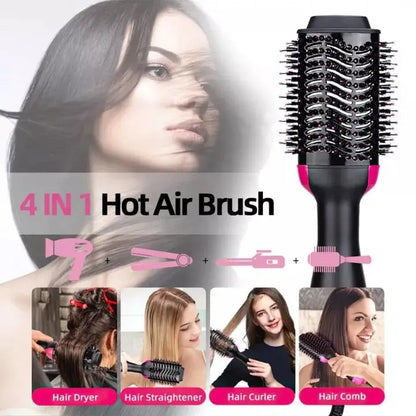 Swift Mart 3-in-1 Hair Dryer Brush – Dry, Straighten & Curl Hair 