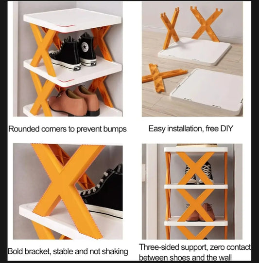 4-Layer Foldable Shoe Rack Organizer | Space Saving