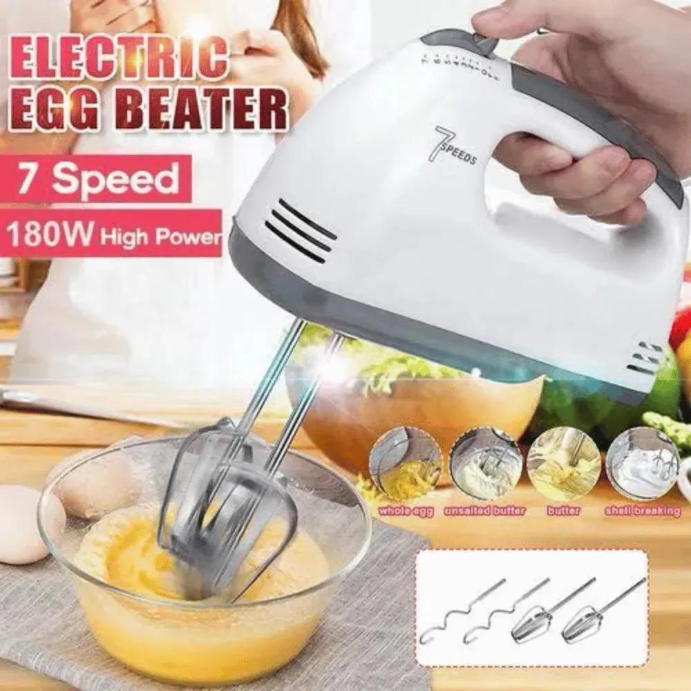 Electric hand blender 7 speed 180W kitchen mixer, ABS plastic multifunction blender for eggs batter and sauces for daily cooking use