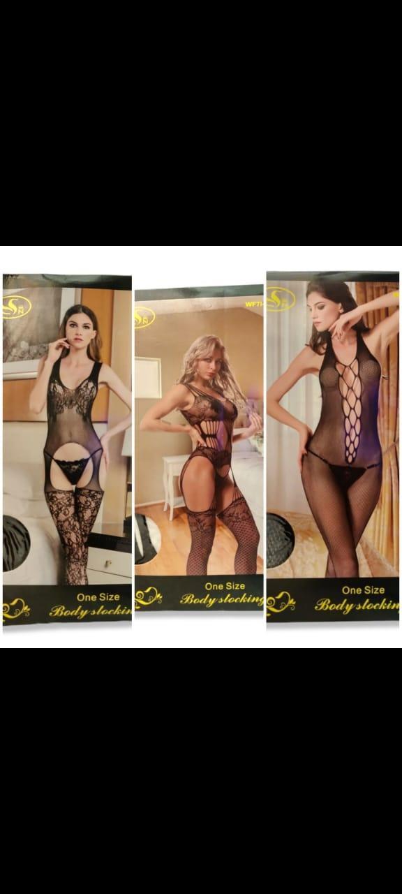 Black spandex fishnet crochet full body stocking for women breathable stretchable stylish wear for parties weddings and daily use
