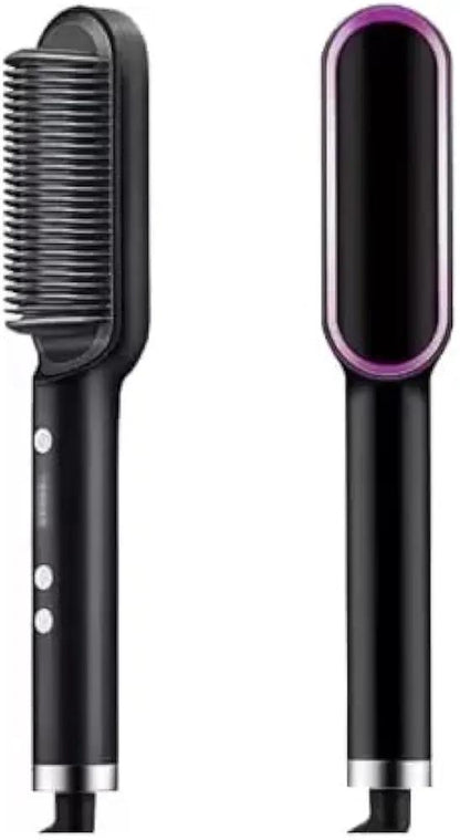 Premium corded hair dryer brush in green and black for smooth, frizz-free hair. Fast salon-quality styling at home.