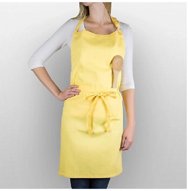 Cotton kitchen apron adjustable chef cooking apron multicolor, plain apron with pocket for cooking baking cleaning and daily use