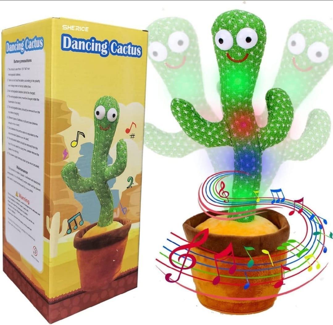 Dancing cactus toy for kids electric plush green fun toy for indoor play parties and entertainment for children