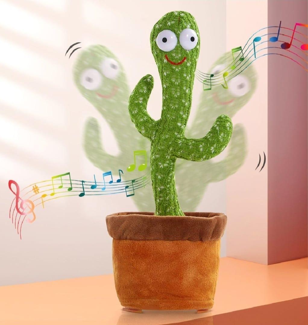 Dancing cactus toy for kids electric plush green fun toy for indoor play parties and entertainment for children