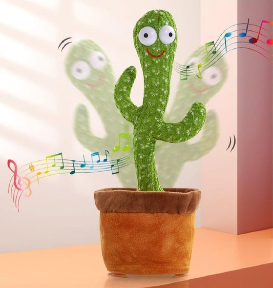 Dancing cactus toy for kids electric plush green fun toy for indoor play parties and entertainment for children