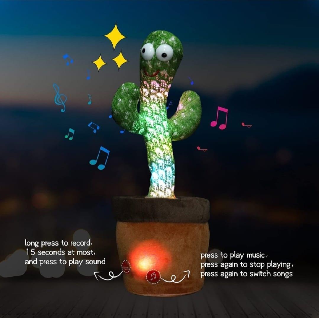 Dancing cactus toy for kids electric plush green fun toy for indoor play parties and entertainment for children