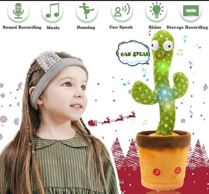 Dancing cactus toy for kids electric plush green fun toy for indoor play parties and entertainment for children