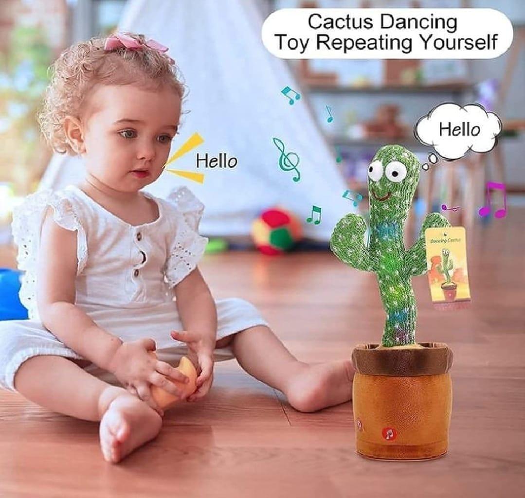 Dancing cactus toy for kids electric plush green fun toy for indoor play parties and entertainment for children