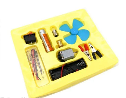 Science project kit for kids STEM learning DIY experiment set with motor bulb and wires educational toy for children
