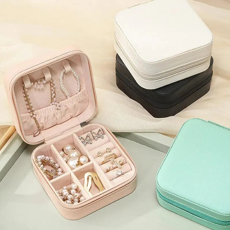 Swift Mart jewelry box velvet organizer for women travel storage case