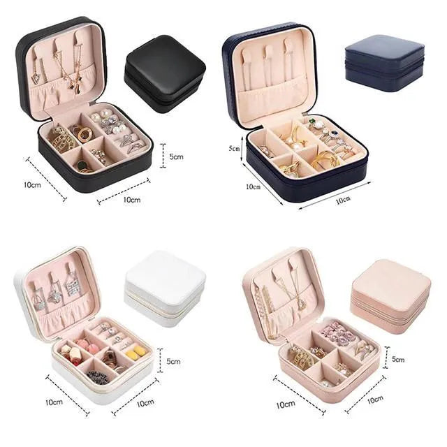 Swift Mart jewelry box velvet organizer for women travel storage case