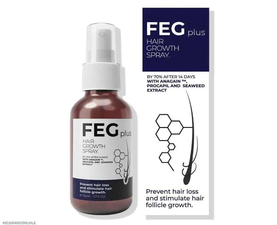 FEG Plus Hair Growth Spray – Prevent hair loss, stimulate follicles & nourish hair. Swift Mart,
