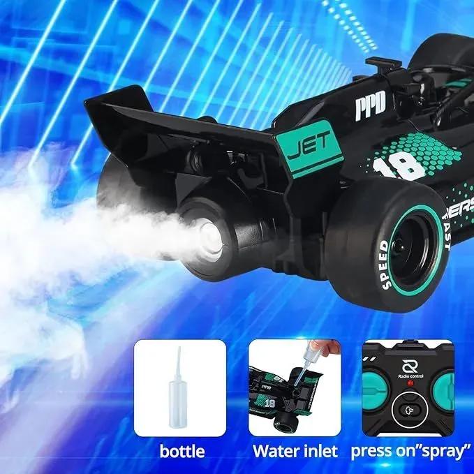 Remote control racing car for kids durable ABS plastic RC toy with rubber tires for indoor outdoor play and high speed fun