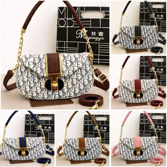 Mustard leather shoulder bag for girls with chain strap stylish compact handbag for casual outings and special occasions