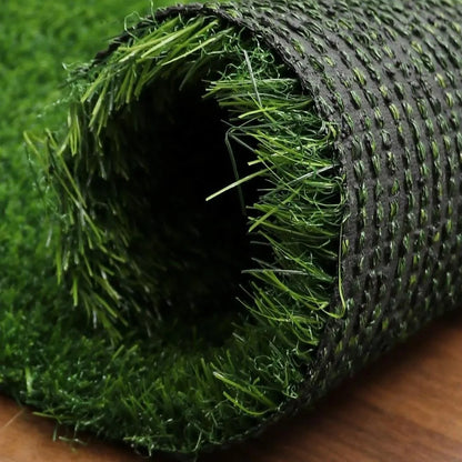 Grass door mat green non slip outdoor indoor rug, polyester floor mat for entrance dust control and home use