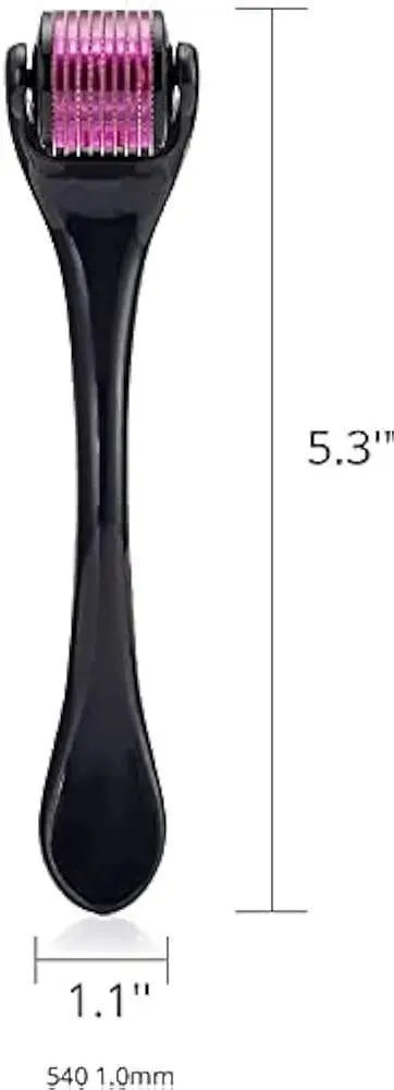 Black Hair Derma Roller – Stimulates hair growth, repairs damaged hair & adds shine.