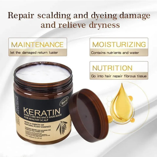 Keratin Hair Mask Pack of 2 – Buy 1 Get 1 Free at Swift Mart for healthy, strong, frizz-free hair