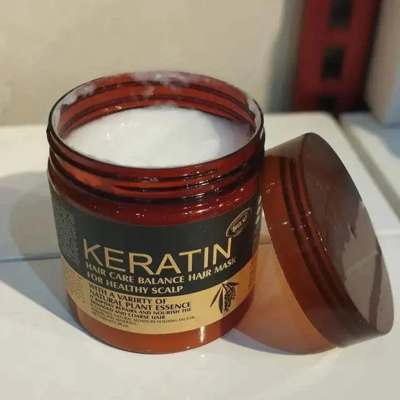 Keratin Hair Mask Pack of 2 – Buy 1 Get 1 Free at Swift Mart for healthy, strong, frizz-free hair