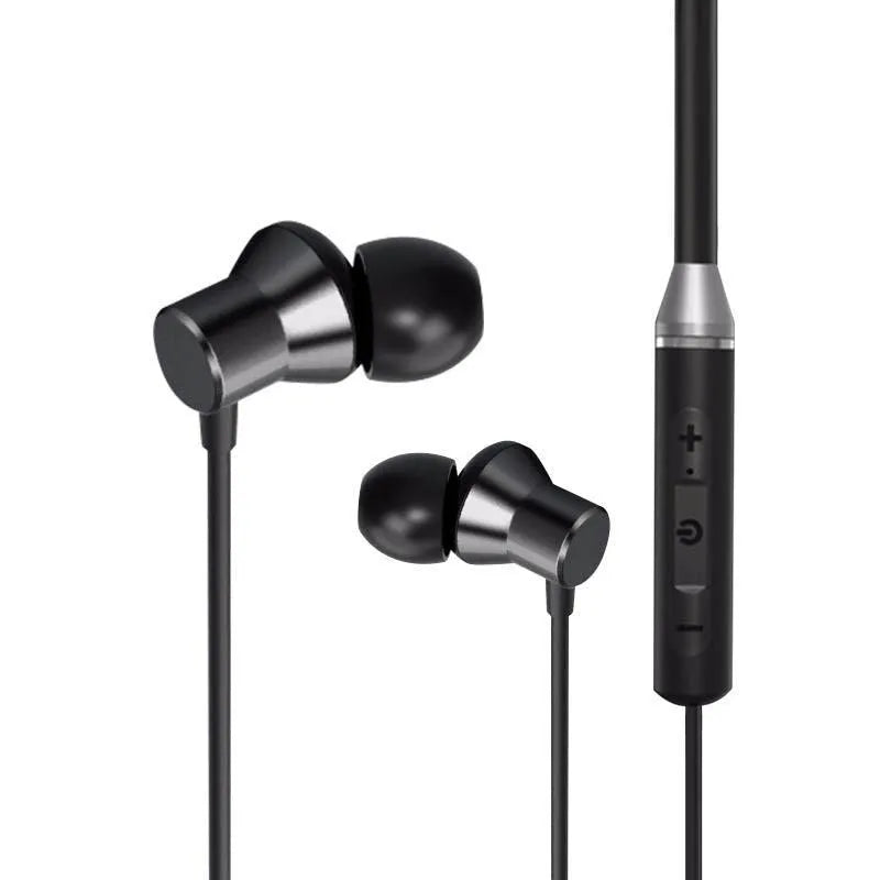 Lenovo wireless neckband Bluetooth 5.1 black magnetic earbuds with noise cancelling, comfortable neckband for gym travel and daily use