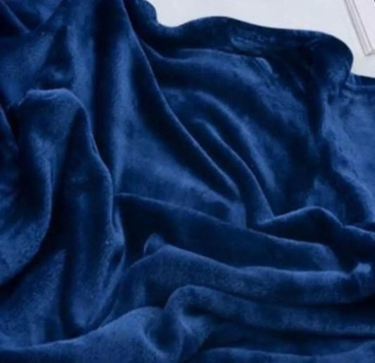 Blue velvet curtains 2 pcs set 60x86 inch panels, soft fleece velvet curtains for bedroom living room elegant home decor use