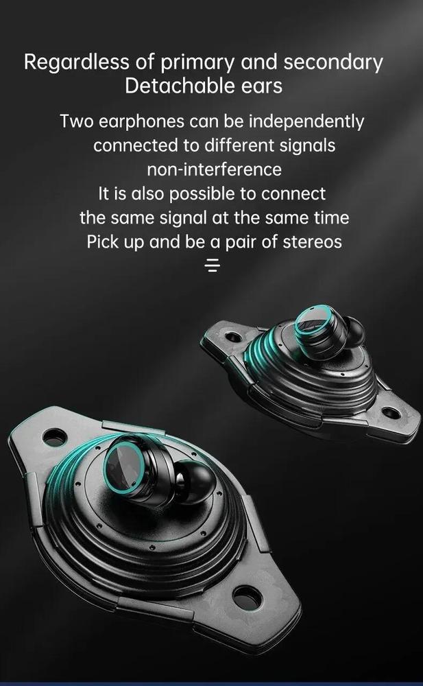 M25 wireless gaming earbuds black Bluetooth 5.0 in ear headphones with mic, noise cancelling earbuds for gaming music and calls