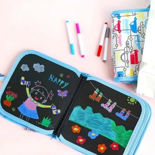 Reusable Kids Doodle Magic Blackboard Book for Drawing and Writing – Swift Mart