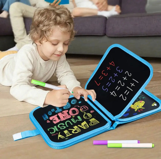 Reusable Kids Doodle Magic Blackboard Book for Drawing and Writing – Swift Mart