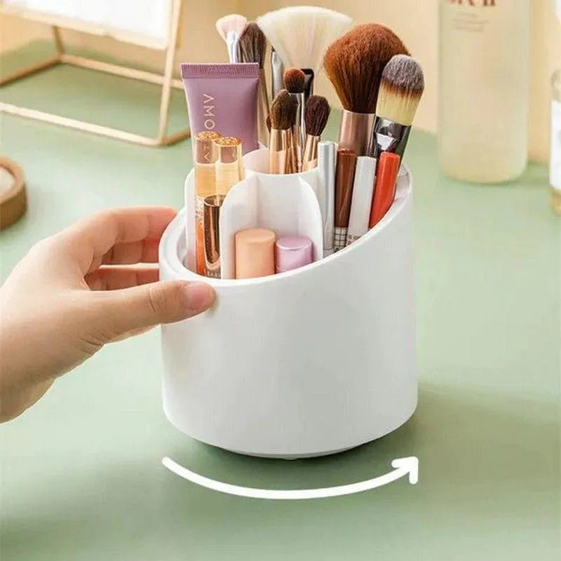 Premium Makeup Brush Holder – Keep brushes & cosmetics tidy, dust-free, and visible.