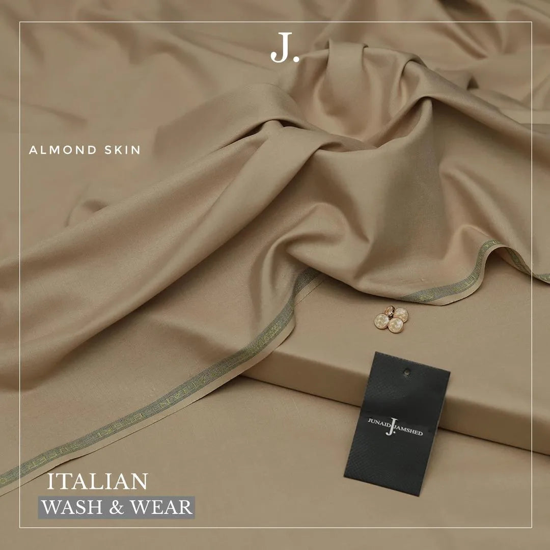 Beige wash and wear suit for men unstitched swift mart italian fabric