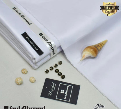 Men white satin silk unstitched suit all season formal wear Pakistan Swift Mart premium luxury fabric