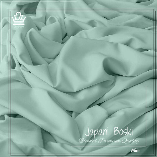 Mint green boski suit for men unstitched by swift mart