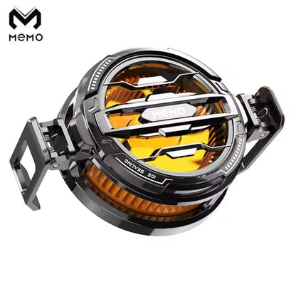 Mobile phone cooling radiator black gaming cooler with cable and magnetic sheet, portable heat dissipation fan for smartphones gaming use