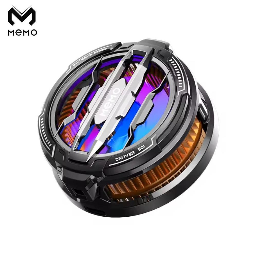 Mobile phone cooling radiator black gaming cooler with cable and magnetic sheet, portable heat dissipation fan for smartphones gaming use