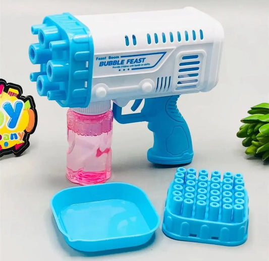 Bubble gun toy for kids multicolor plastic bubble maker for outdoor play parties and summer fun easy to use design