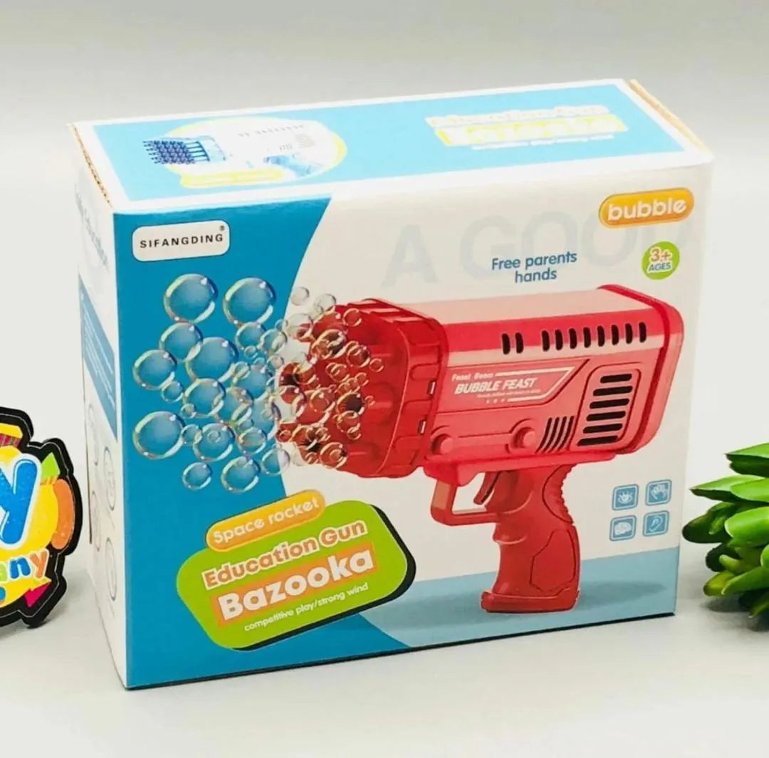Bubble gun toy for kids multicolor plastic bubble maker for outdoor play parties and summer fun easy to use design