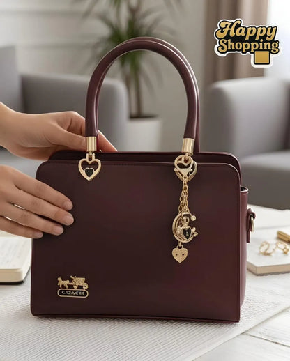 Multicolor rexine shoulder bag for girls stylish lightweight handbag with strap for school casual and party use