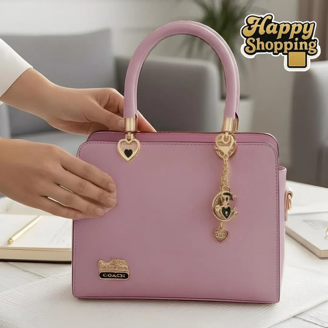 Multicolor rexine shoulder bag for girls stylish lightweight handbag with strap for school casual and party use