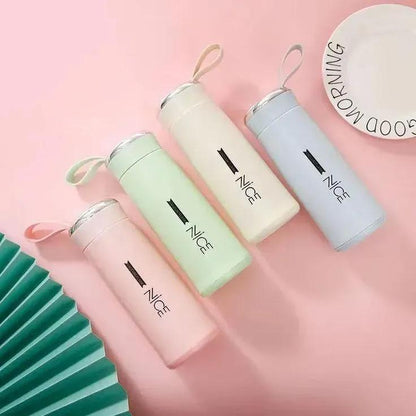 Premium ABS water bottle leak proof portable drink bottle, lightweight stylish bottle for school office travel and daily hydration use