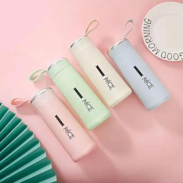 Premium ABS water bottle leak proof portable drink bottle, lightweight stylish bottle for school office travel and daily hydration use