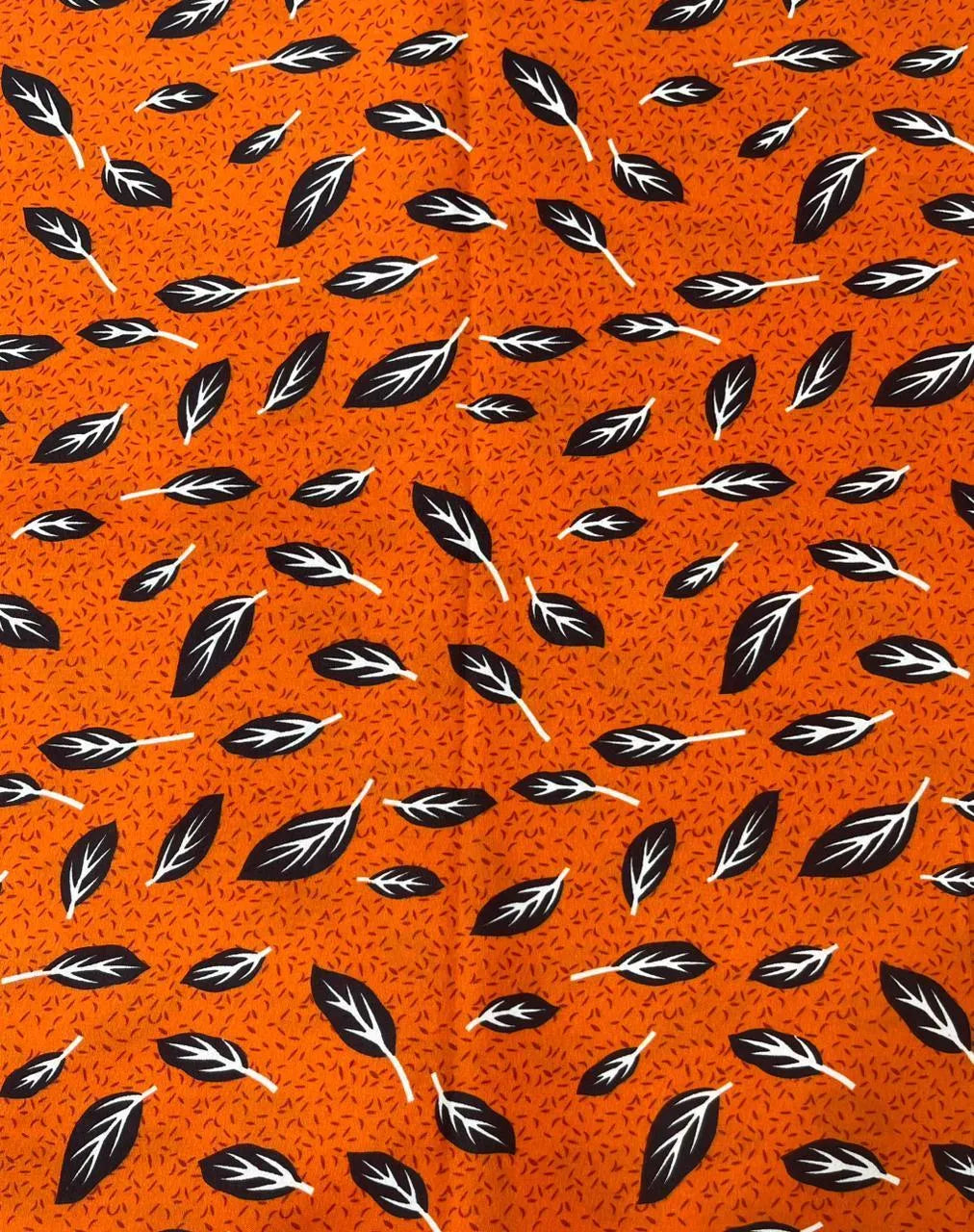 Orange printed polo cotton 2 piece suit for women casual wear soft breathable fabric matching shirt and trouser set