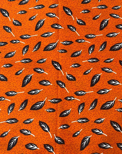 Orange printed polo cotton 2 piece suit for women casual wear soft breathable fabric matching shirt and trouser set