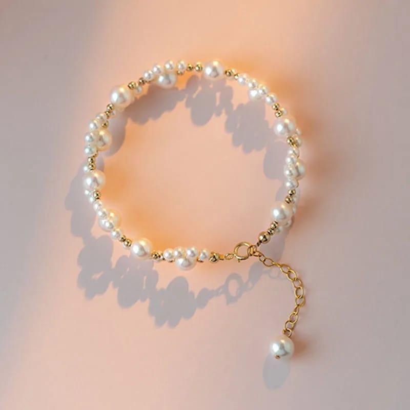 pearl charm bracelet women stainless steel elegant fashion jewelry Swift Mart