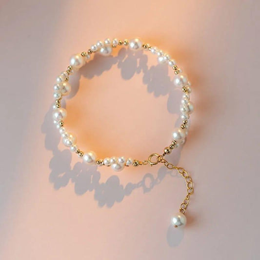 pearl charm bracelet women stainless steel elegant fashion jewelry Swift Mart