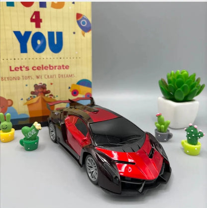 RC gear racing car for kids electric drive multicolor toy with remote control for indoor outdoor play and fun