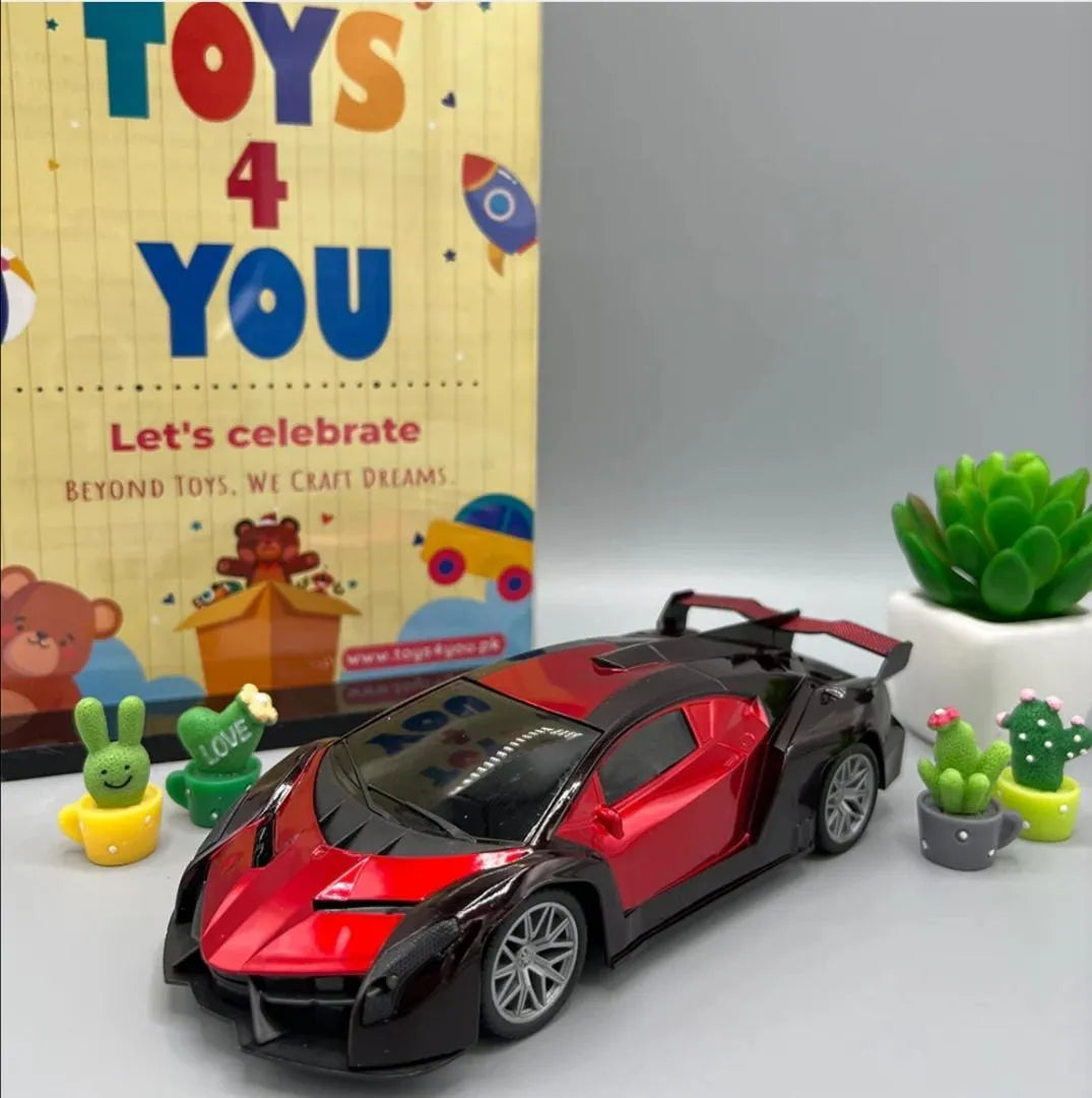RC gear racing car for kids electric drive multicolor toy with remote control for indoor outdoor play and fun